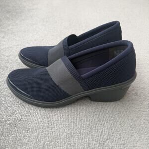 Bzees Shoes Womens Size 10 Blue Slip On Wedge Comfort Tiramisu Casual Walking